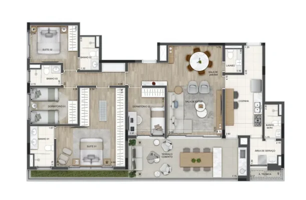 Garden 169 m² 4 dorms